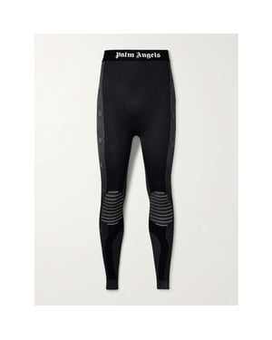 Palm Angels Monogram Baselayer Ski Bottoms Black