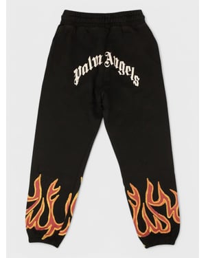 Palm Angels Gd Graffiti Flames Sweatpants Black/Red