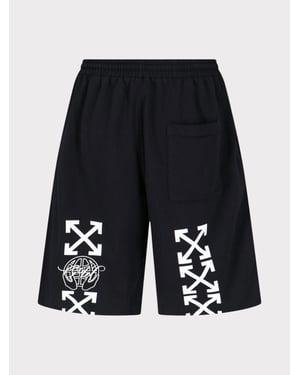Off-white Exact Opposite Skate Sweatshorts Zwart