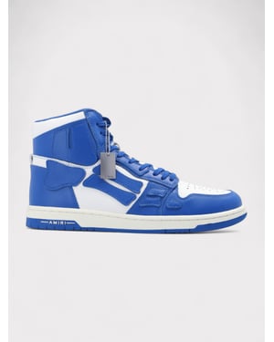 Amiri Skel Top Hi Blauw/Wit