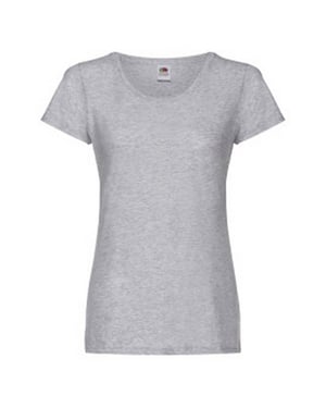 Fruit of the Loom Dames/Dames T-Shirt (Heide Grijs)