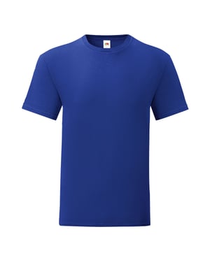 Fruit Of The Loom Heren Iconisch T-shirt (Cobalt Blauw)