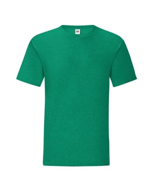 Fruit Of The Loom Heren Iconisch T-shirt (Heather Groen)
