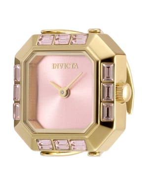 Invicta Mini 49586 Dames Horloge - Quartz Uurwerk - Roestvrij Staal met roze Wijzerplaat - 21mm