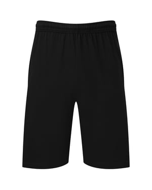 Fruit of the Loom Heren Iconic 195 Jersey Shorts (Zwart)