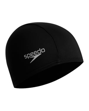 Speedo Unisex Volwassen Polyester Zwemcap (Zwart)