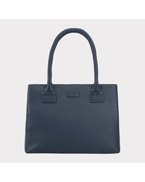 Daissy Navy Leather Shoulder Bag 