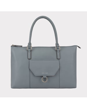 Dariah Blue Leather Shoulder Bag 