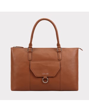 Dariah Brown Leather Shoulder Bag 