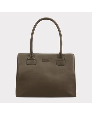 Daissy Khaki Leather Shoulder Bag 