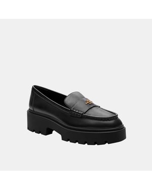 Lucy Lug Sole Leather Loafer