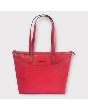 Gloshi Red Leather Shoulder Bag 
