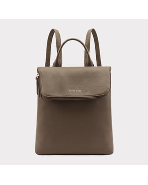 Agra Brown Leather Backpack Bag 
