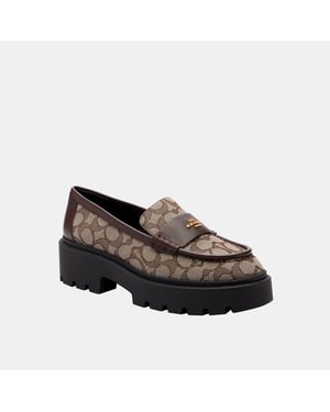 Lucy Lug Sole Signature Jacquard Loafer