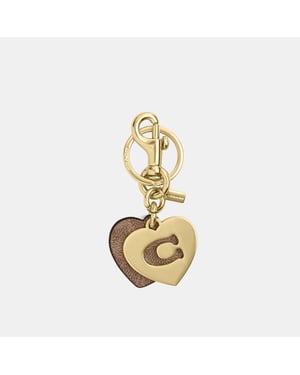 Signature and Metal Hearts C Key Ring