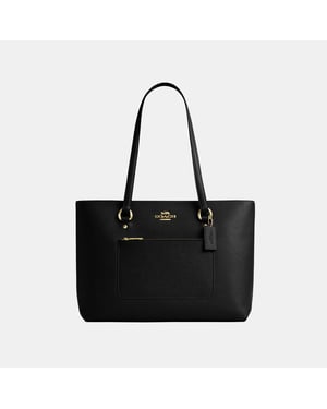 Station Tote in Crossgrain Leather