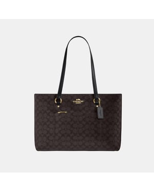Station Tote in Signature Canvas