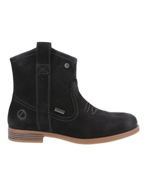 Cotswold Dames Signet Leren Enkellaarsjes (Zwart)