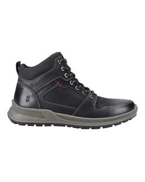 Hush Puppies Heren Arnie Leren Enkellaarzen (Zwart)