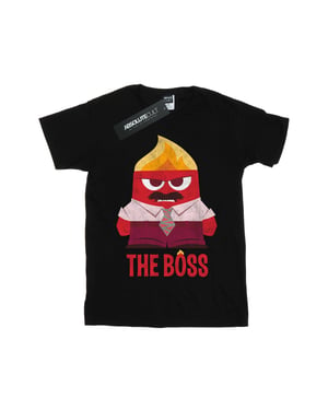 Disney Pojkar Inside Out Anger The Boss T-shirt (Svart)