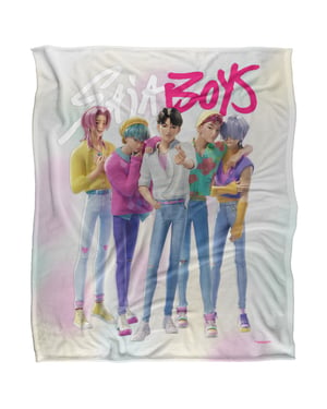K-Pop Demon Hunters Fleece Saja Boys Supersoft Throw (Multicoloured)