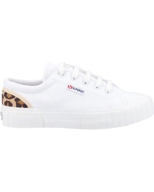 Superga Dames Strepen Sneakers (Wit)