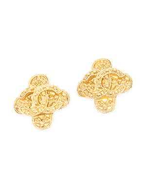CC Cross Clip On Earrings  Oorbellen
