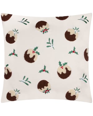 furn. Puddings Tufted Velvet Feather Filled Cushion, 45 cm x 45 cm