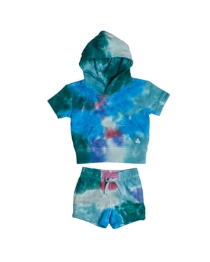 Kortärmad tröja och shortsset 825432 för babypojke