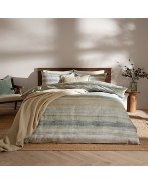 Yard Swift Brushed Cotton Duvet Cover Set, Eucalyptus