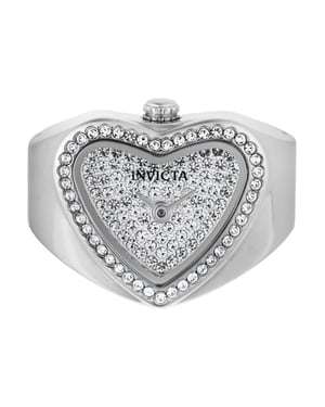 Invicta Mini 49578 Dames Horloge - Quartz Uurwerk - Roestvrij Staal met zilveren Wijzerplaat - 18mm