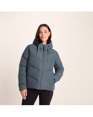 Raleigh Luxe Short Womens Down Jacket Graphite