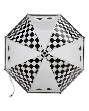 Romney Kids Shaun the Sheep Umbrella Black White Checkerboard