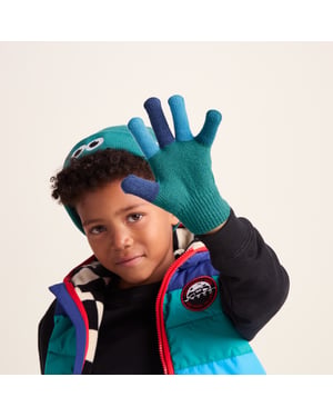 Adal Kids Shaun the Sheep Knit Gloves Jungle Green