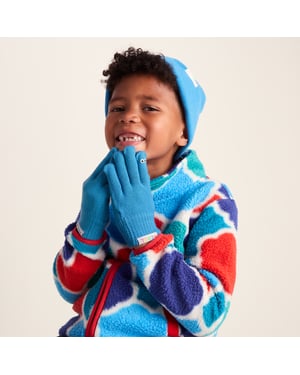 Soay Kids Shaun the Sheep Knit Gloves Sky Blue