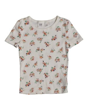 Geribd T-shirt met korte mouwen 601390 voor meisjes