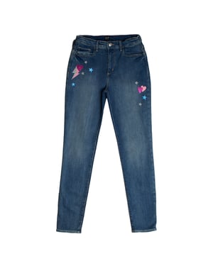 Denim Jeggingbyxor 782748 för flickor