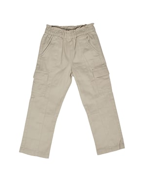 Girls' Cargo Pants with Elastic Waist 741056