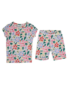 Short-Sleeved Cotton Pajamas 831657 for Girls