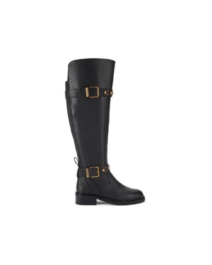 Kurt Geiger London Leather Dome Stud Riding Boots