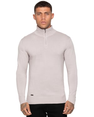 Enzo Milano heren trui met halve rits