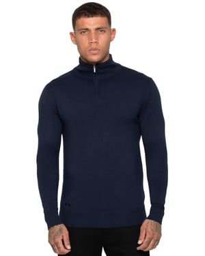 Enzo Milano heren trui met halve rits