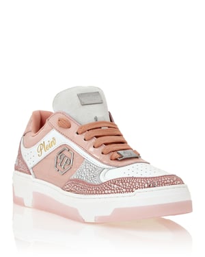 Low Top Sneakers Mix Strass Cocco