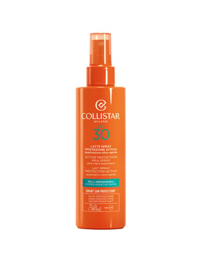 Collistar SPF30 Lichaams Actieve Beschermingsmelk Spray voor Gevoelige Huid - 200ml