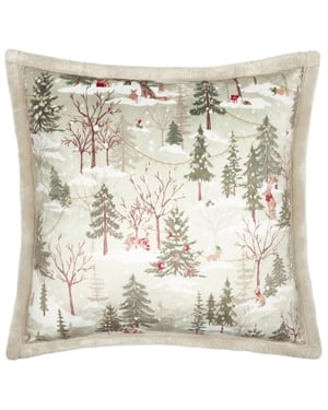 furn. Forest Festivities Cushion Cover, Natural