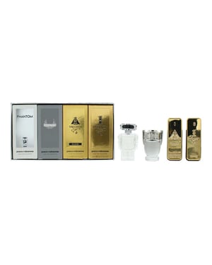 Paco Rabanne Heren 4 x 5ml Mini Cadeauset - 1 Million, Invictus, Phantom