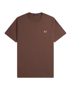 Fred Perry Brick Brown Maroon T-shirt