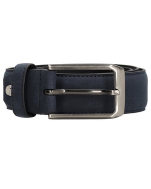 Zenino Lederen riem colton blauw cm