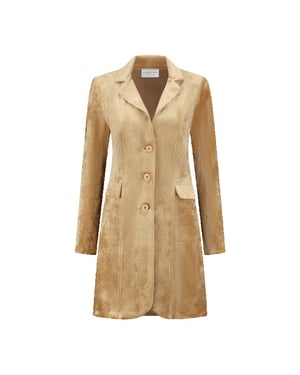 Helena Hart 7423 velours lang uni camel
