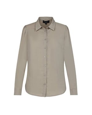 Elvira Collections Blouse minte taupe satin
